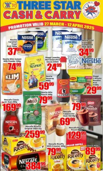 Three Star Cash and Carry catalogue  - 27/03/2025 - 12/04/2025.