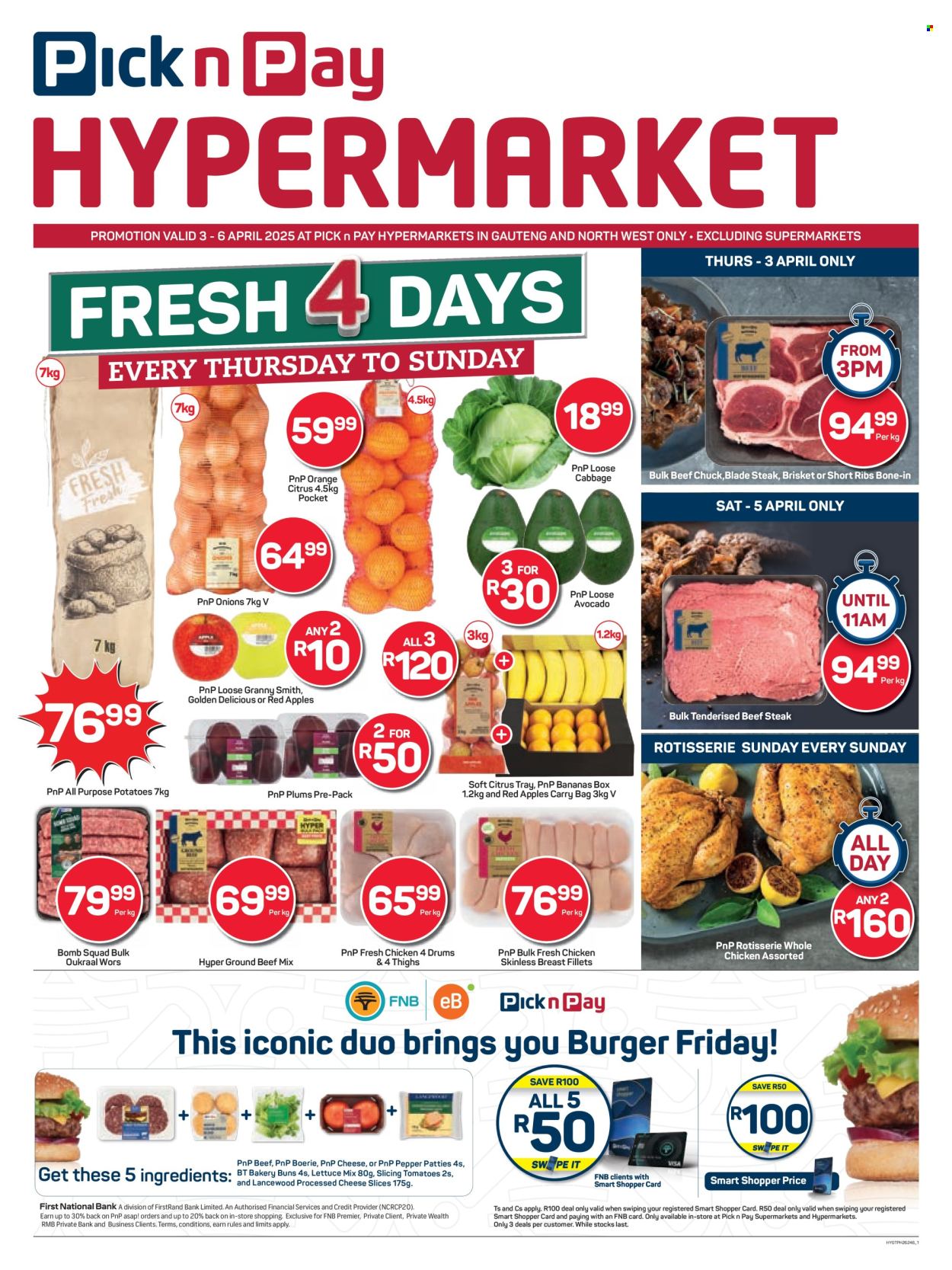 Pick n Pay Hypermarket specials - 03/04/2025 - 06/04/2025. Page 1