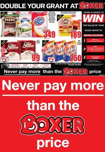 Boxer catalogue  - 03/04/2025 - 06/04/2025.