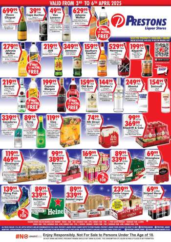 Prestons Liquor Stores catalogue  - 03/04/2025 - 06/04/2025.