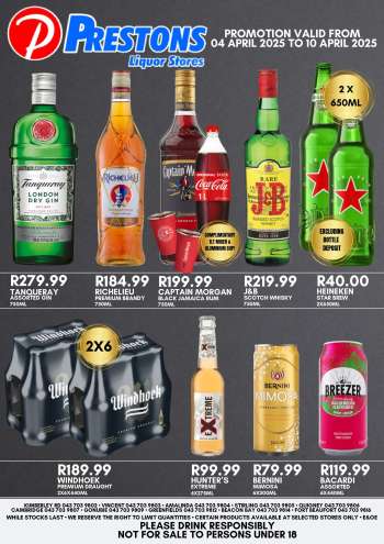 Prestons Liquor Stores catalogue  - 04/04/2025 - 10/04/2025.