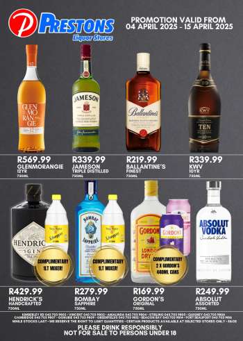 Prestons Liquor Stores catalogue  - 04/04/2025 - 15/04/2025.