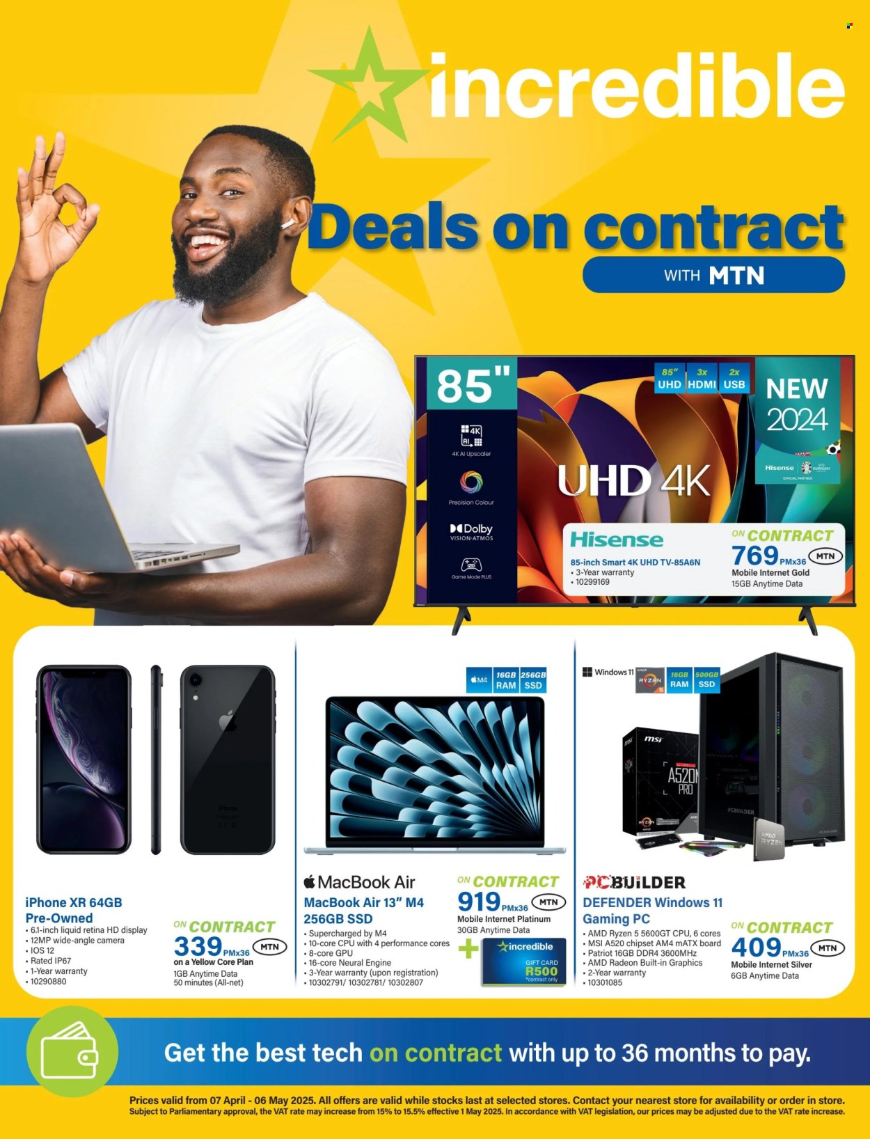 Incredible Connection specials - 07/04/2025 - 06/05/2025. Page 1