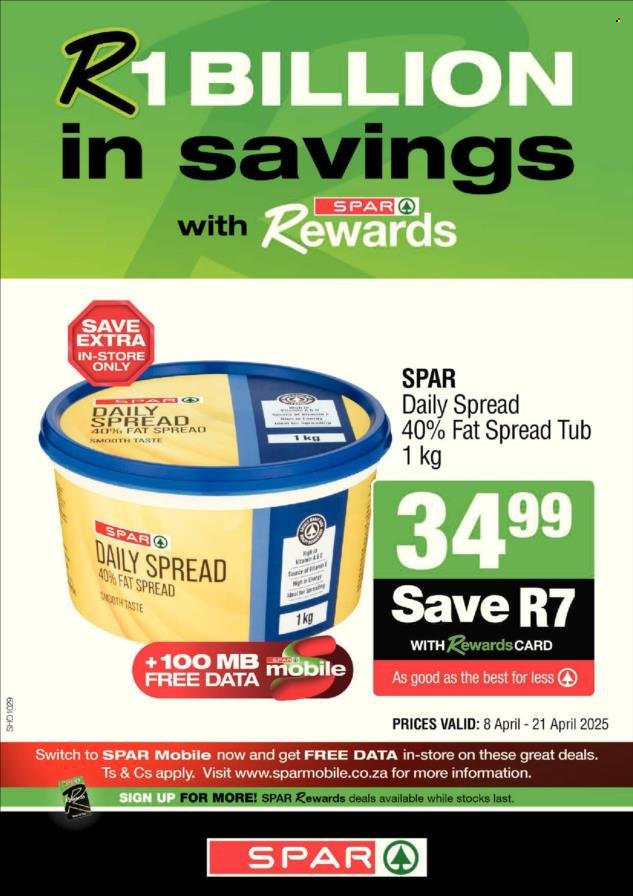 SPAR specials - 08/04/2025 - 21/04/2025. Page 1
