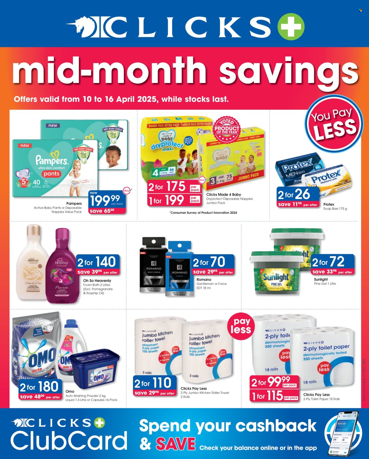 Clicks specials - 10/04/2025 - 16/04/2025. Page 1