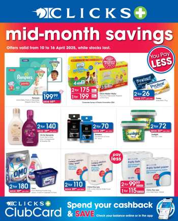Clicks catalogue  - 10/04/2025 - 16/04/2025.