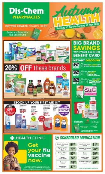 Dis-Chem catalogue  - 15/04/2025 - 11/05/2025.