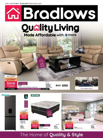 Bradlows catalogue  - 14/04/2025 - 18/05/2025.