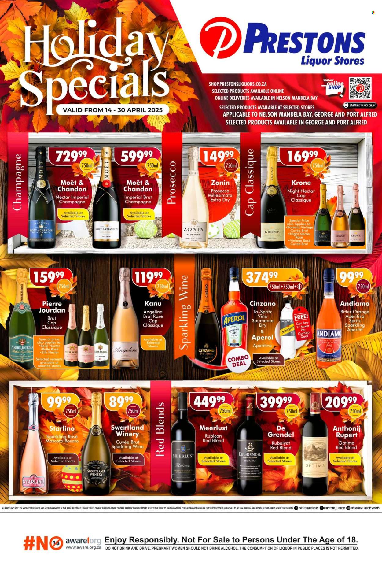 Prestons Liquor Stores specials - 14/04/2025 - 30/04/2025. Page 1