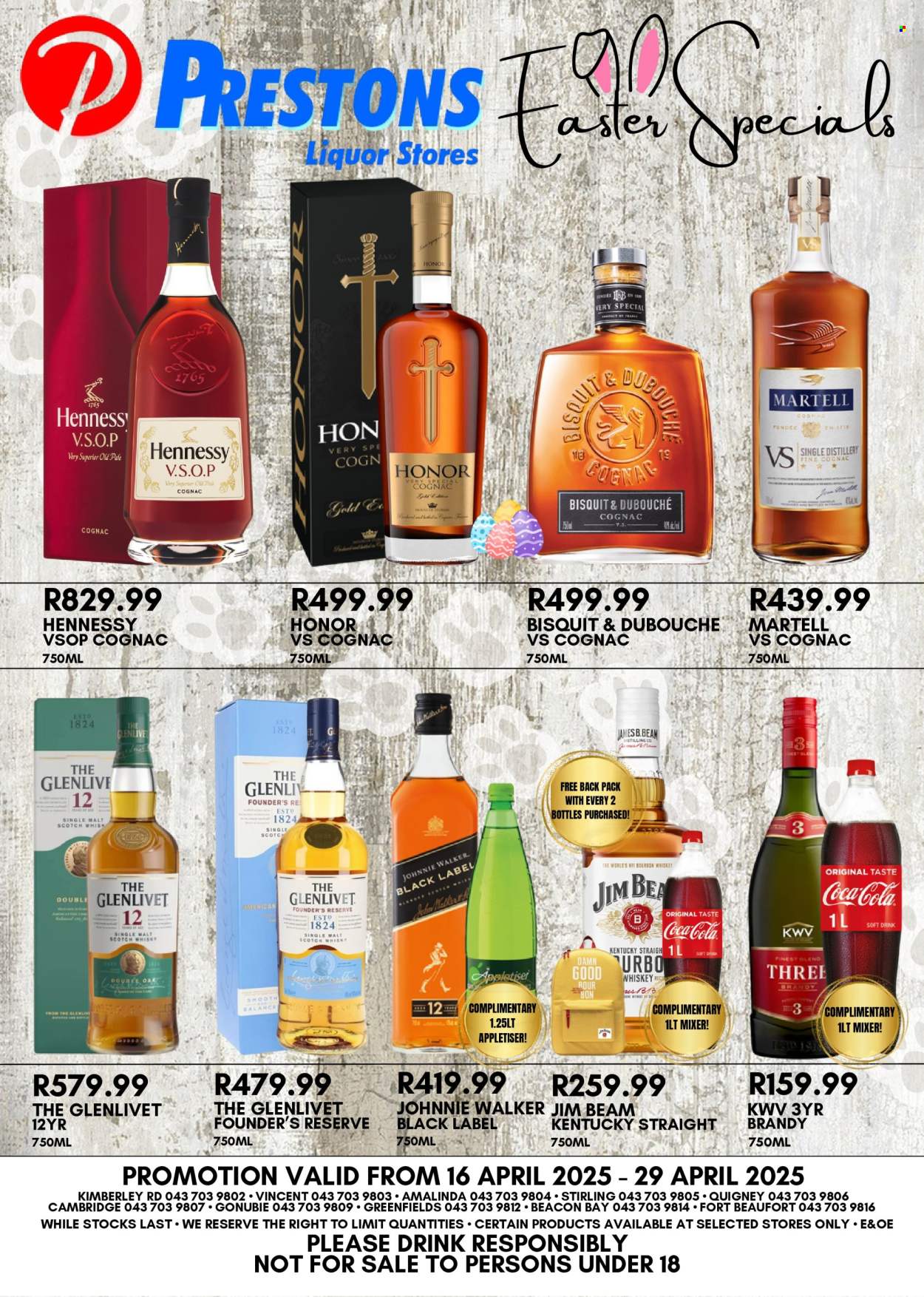 Prestons Liquor Stores specials - 16/04/2025 - 29/04/2025. Page 1