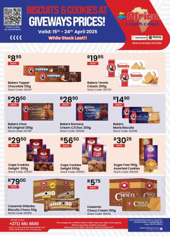 Africa Cash & Carry catalogue  - 15/04/2025 - 24/04/2025.
