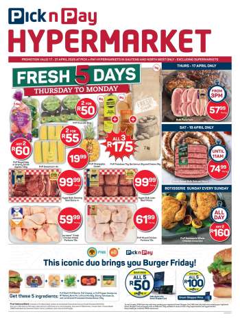 Pick n Pay Hypermarket catalogue  - 17/04/2025 - 21/04/2025.