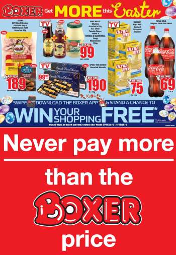 Boxer catalogue  - 17/04/2025 - 21/04/2025.