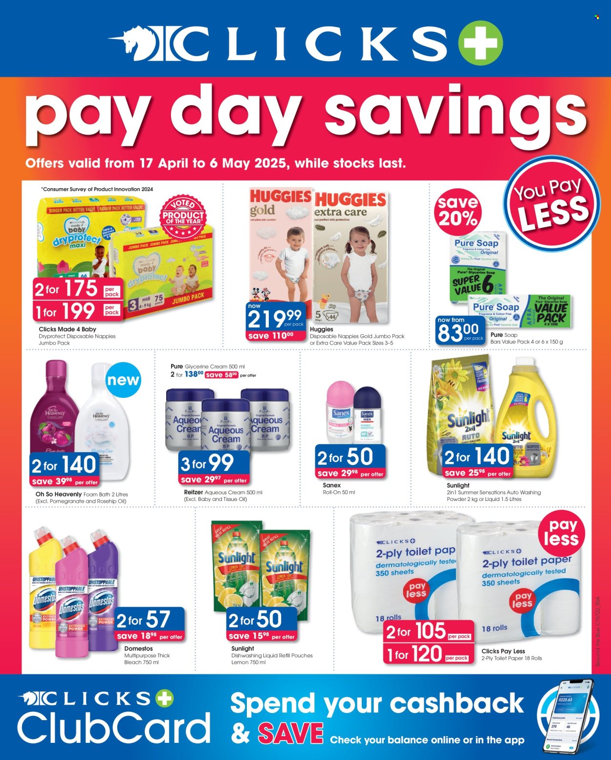 Clicks specials - 17/04/2025 - 06/05/2025. Page 1