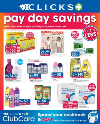Clicks catalogue  - 17/04/2025 - 06/05/2025.