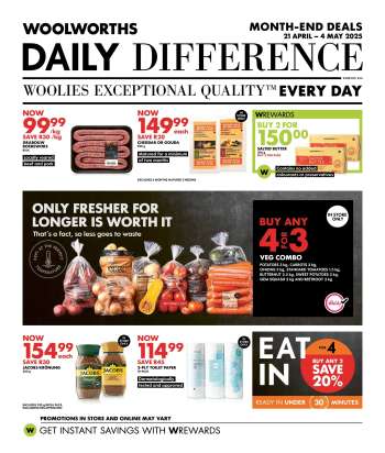 Woolworths catalogue  - 21/04/2025 - 04/05/2025.