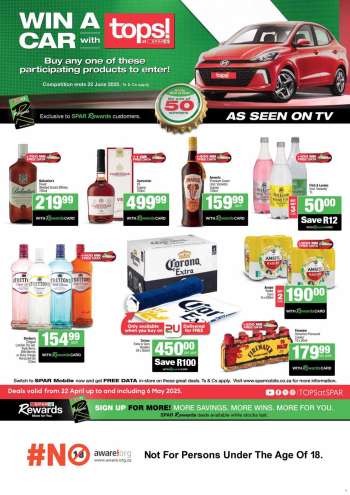 TOPS at SPAR catalogue  - 22/04/2025 - 06/05/2025.