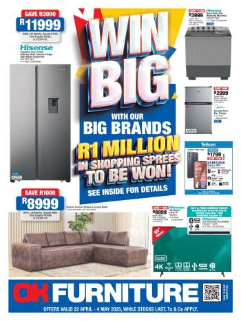 OK Furniture catalogue  - 22/04/2025 - 04/05/2025.