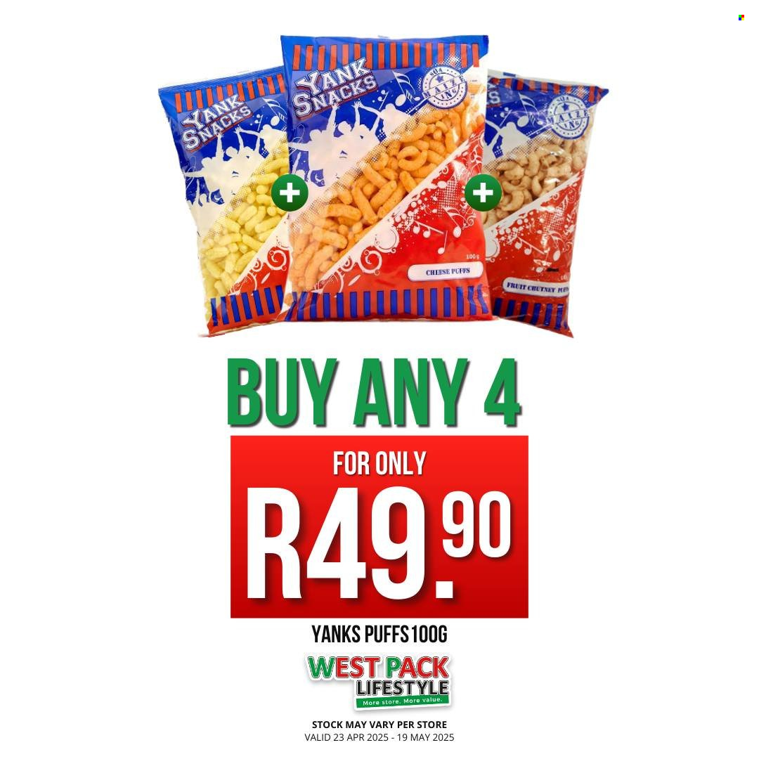West Pack Lifestyle specials - 23/04/2025 - 19/05/2025. Page 1