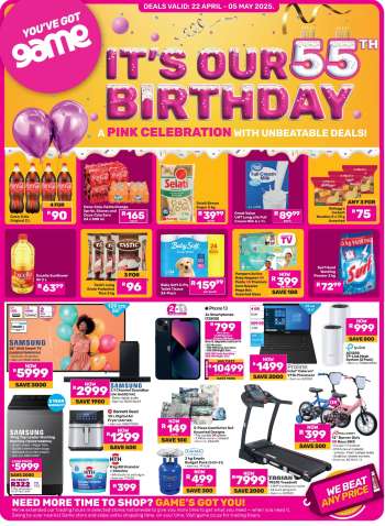 Game catalogue  - 22/04/2025 - 05/05/2025.