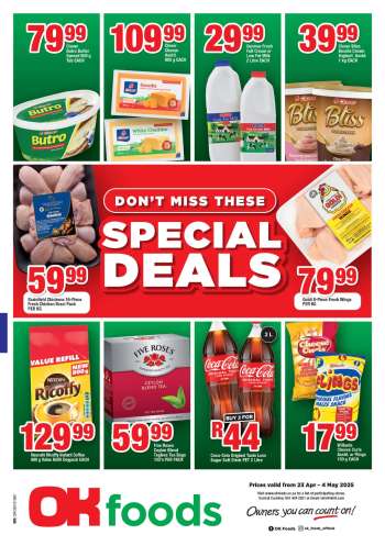 OK Foods catalogue  - 23/04/2025 - 04/05/2025.