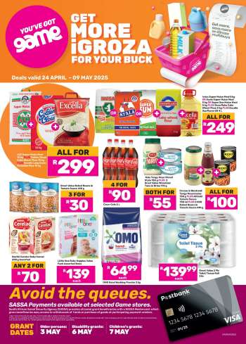 Game catalogue  - 24/04/2025 - 09/05/2025.