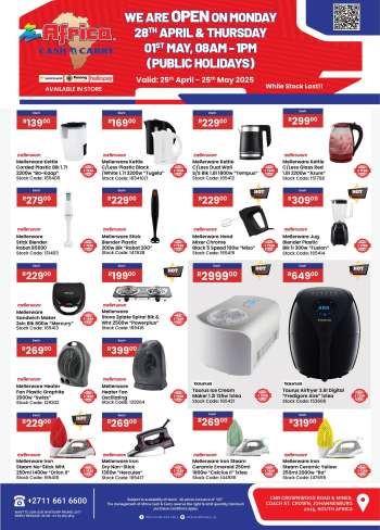 Africa Cash & Carry catalogue  - 25/04/2025 - 25/05/2025.