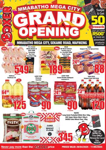 Boxer catalogue  - 29/04/2025 - 11/05/2025.