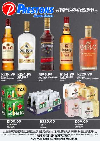 Prestons Liquor Stores catalogue  - 25/04/2025 - 01/05/2025.