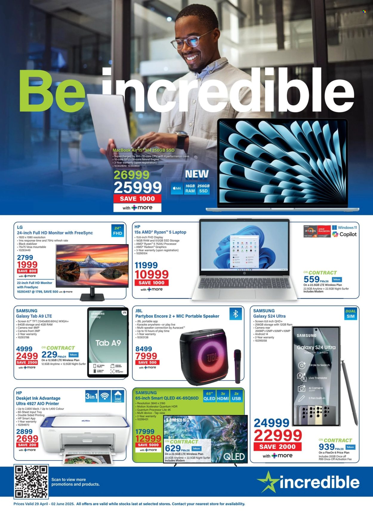 Incredible Connection specials - 29/04/2025 - 02/06/2025. Page 1