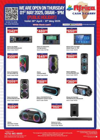 Africa Cash & Carry catalogue  - 28/04/2025 - 21/05/2025.