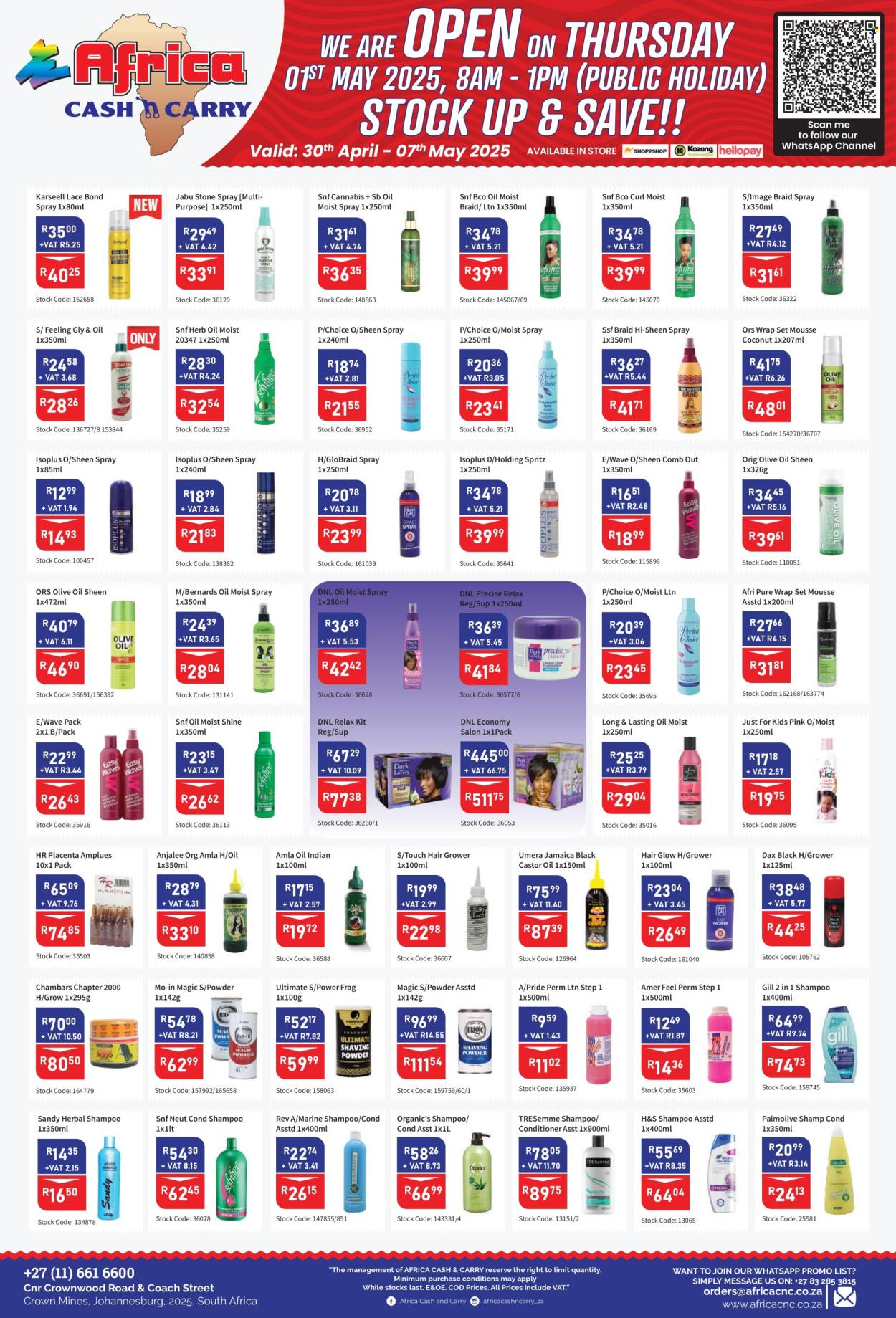 Africa Cash & Carry specials - 30/04/2025 - 07/05/2025. Page 1