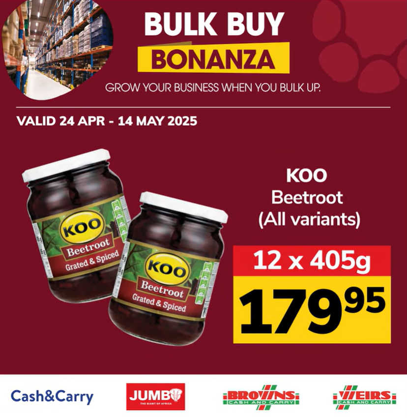 Jumbo Cash & Carry specials - 24/04/2025 - 14/05/2025. Page 13