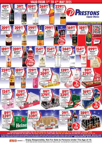 Prestons Liquor Stores catalogue  - 01/05/2025 - 04/05/2025.