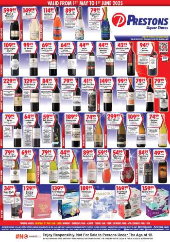 Prestons Liquor Stores catalogue  - 01/05/2025 - 01/06/2025.