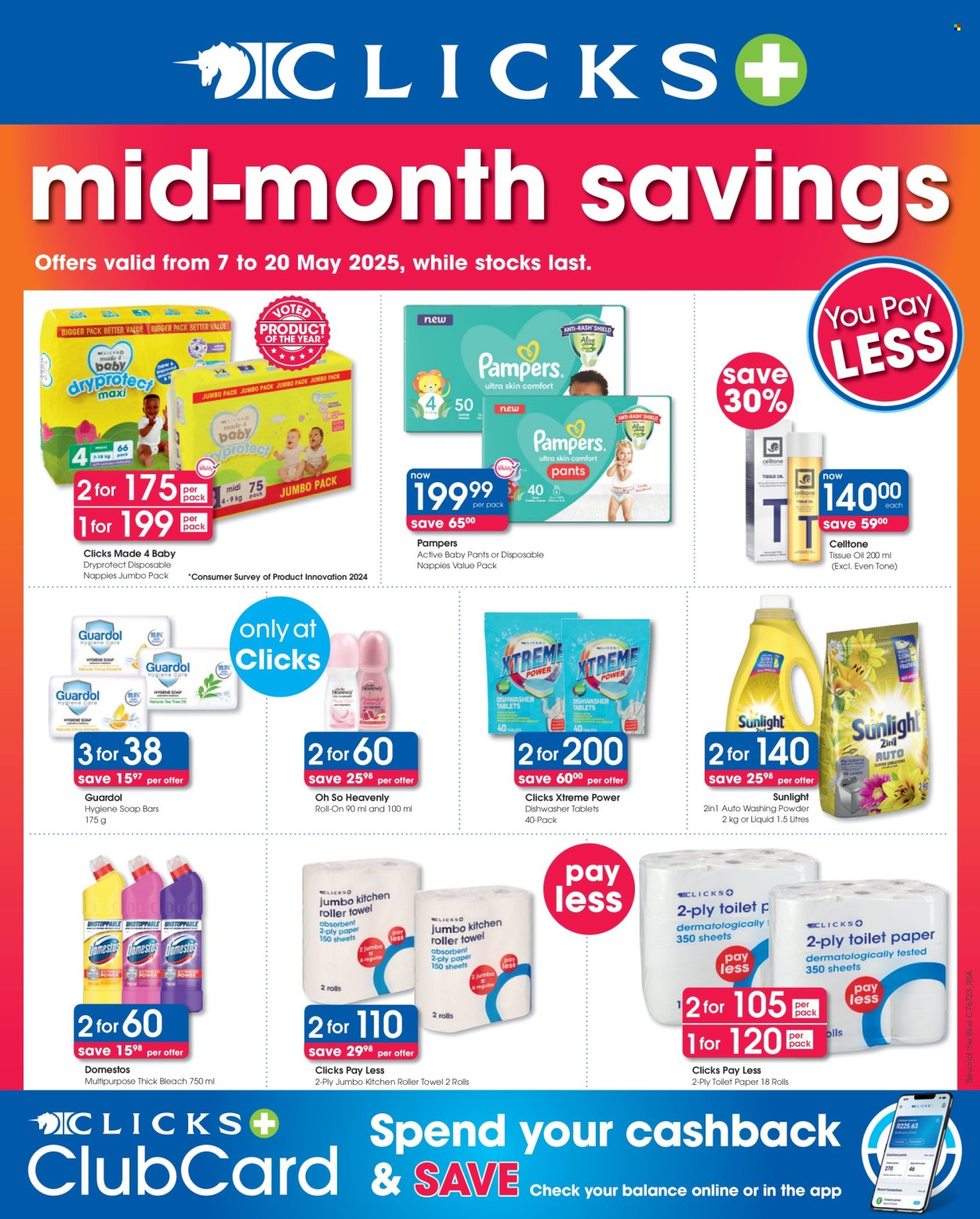 Clicks specials - 07/05/2025 - 20/05/2025. Page 1