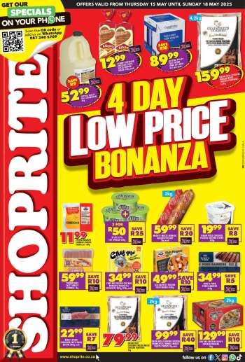 Shoprite catalogue  - 15/05/2025 - 18/05/2025.