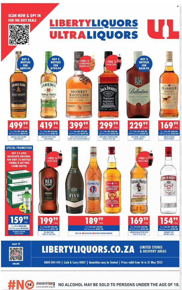 Liberty Liquors specials - 16/05/2025 - 31/05/2025. Page 1