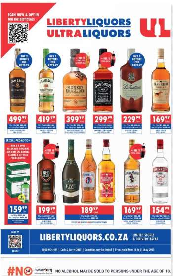 Liberty Liquors catalogue  - 16/05/2025 - 31/05/2025.