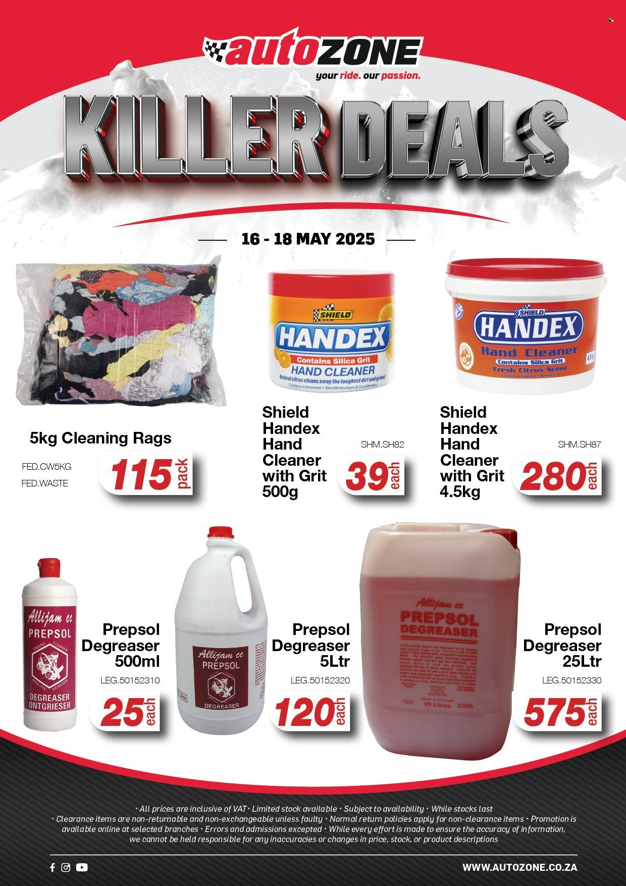 AutoZone specials - 16/05/2025 - 18/05/2025. Page 1