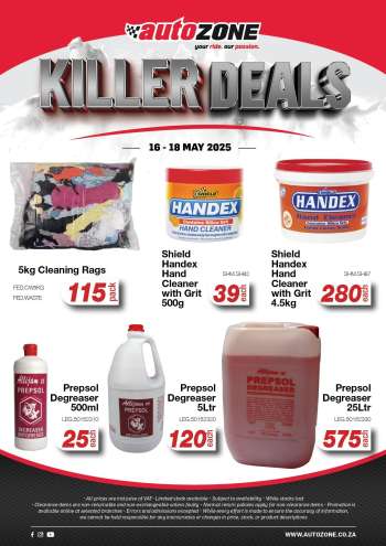 AutoZone catalogue  - 16/05/2025 - 18/05/2025.