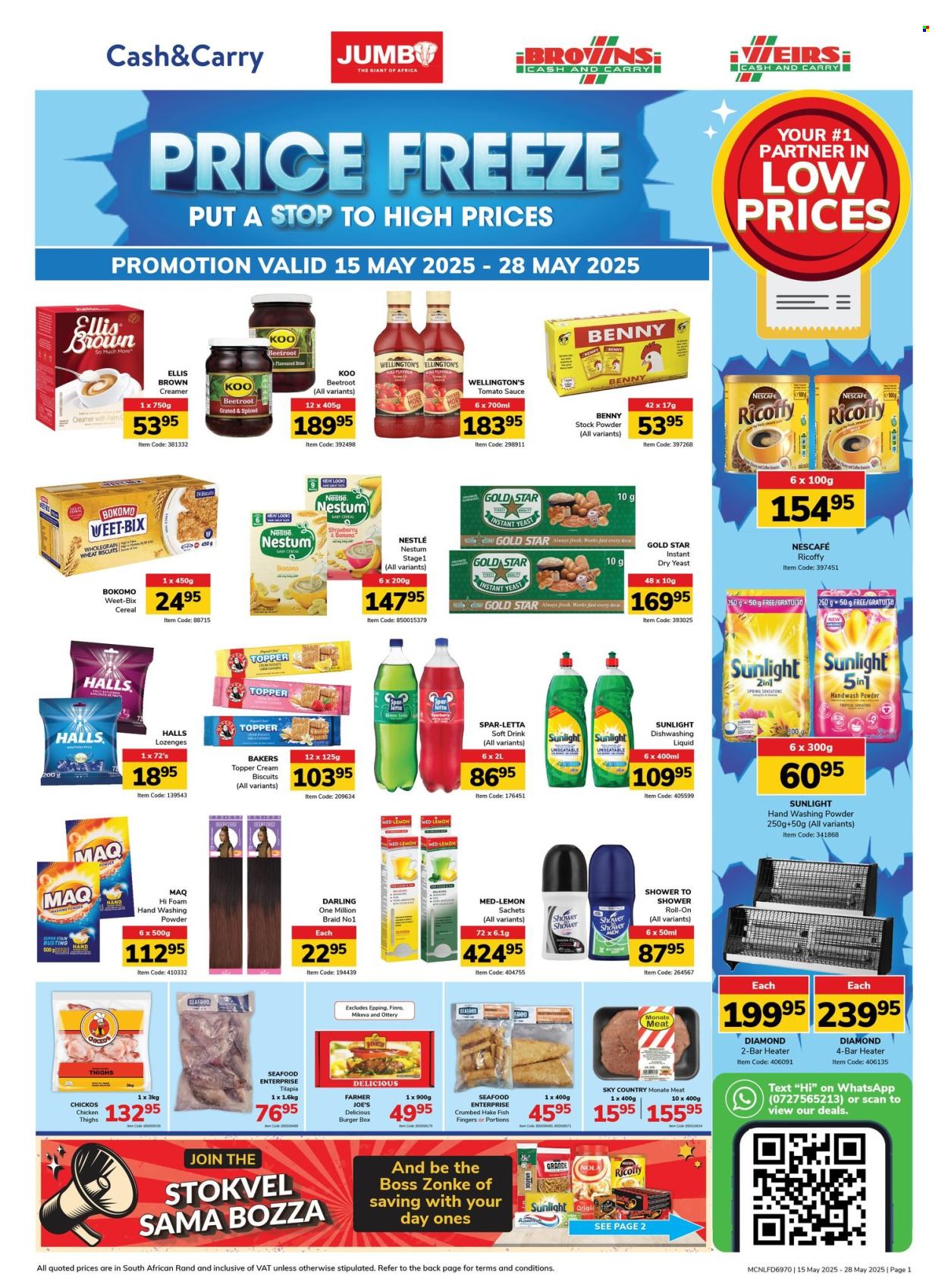 Jumbo Cash & Carry specials - 15/05/2025 - 28/05/2025. Page 1
