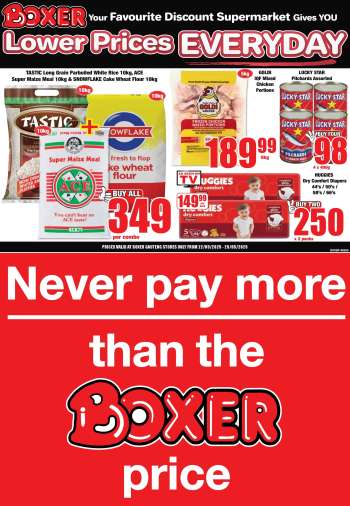 Boxer catalogue  - 22/05/2025 - 25/05/2025.