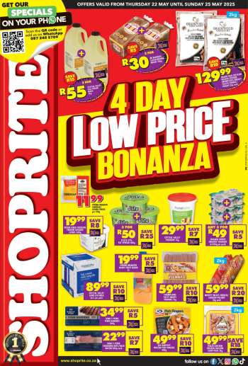 Shoprite catalogue  - 22/05/2025 - 25/05/2025.