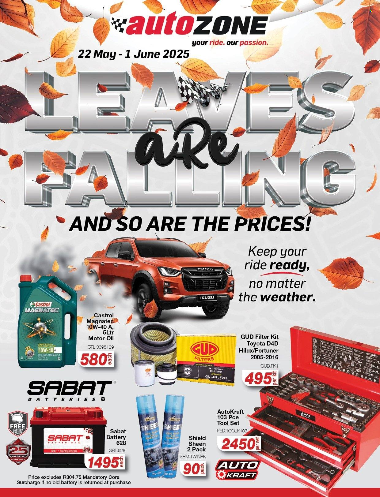 AutoZone specials - 22/05/2025 - 04/06/2025. Page 1