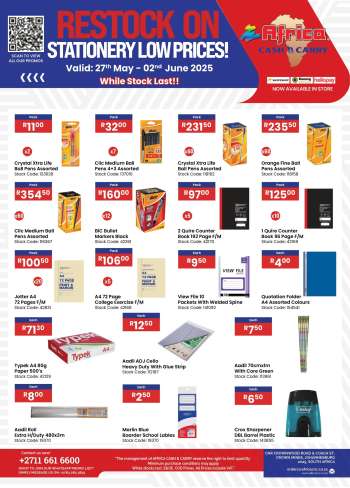 Africa Cash & Carry catalogue  - 27/05/2025 - 02/06/2025.