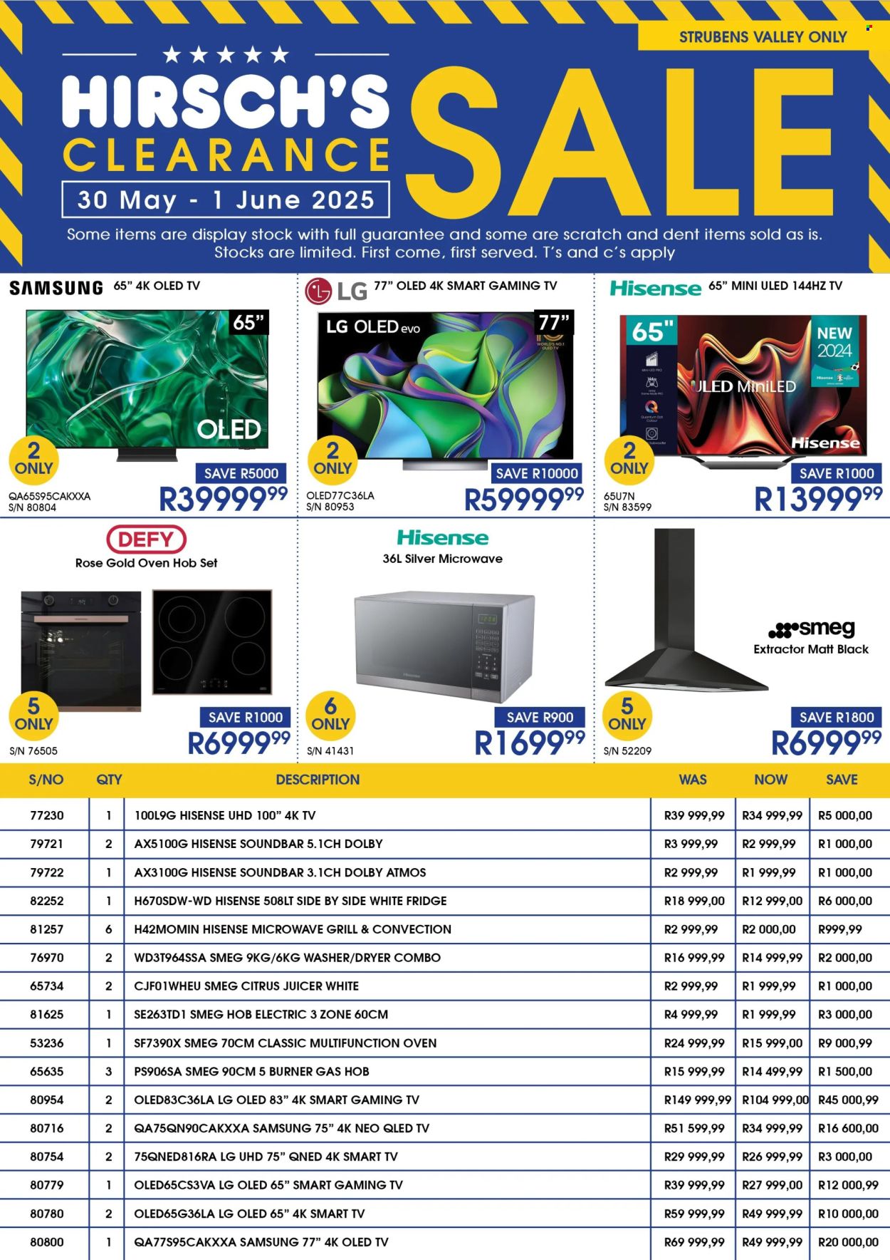 Hirsch's specials - 30/05/2025 - 01/06/2025. Page 1