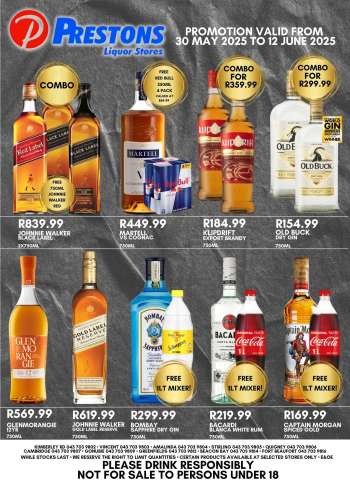 Prestons Liquor Stores catalogue  - 30/05/2025 - 12/06/2025.