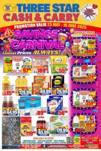 Three Star Cash and Carry catalogue  - 23/05/2025 - 10/06/2025.