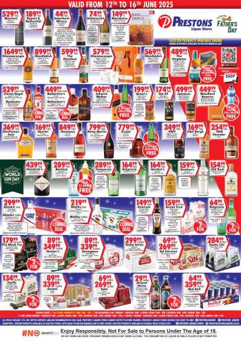 Prestons Liquor Stores catalogue  - 12/06/2025 - 16/06/2025.